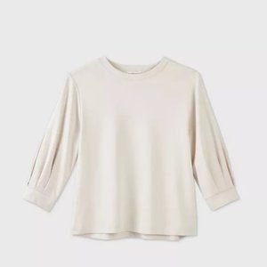 Balloon Long Sleeve Blouse - Prologue Cream XS